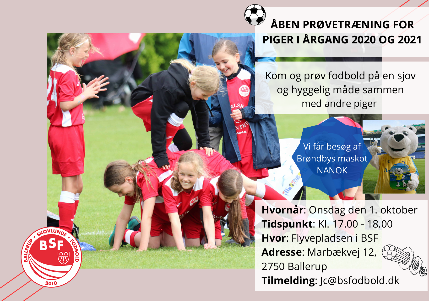 Kom til åben prøvetræning for årgang 2020-2021