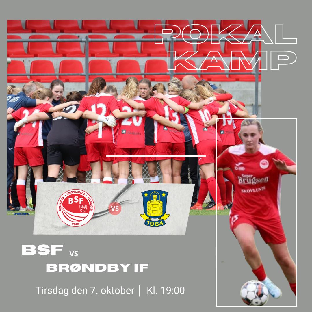 Vores Kvindesenior 1 tager i mod Brøndby tirsdag den 7. oktober