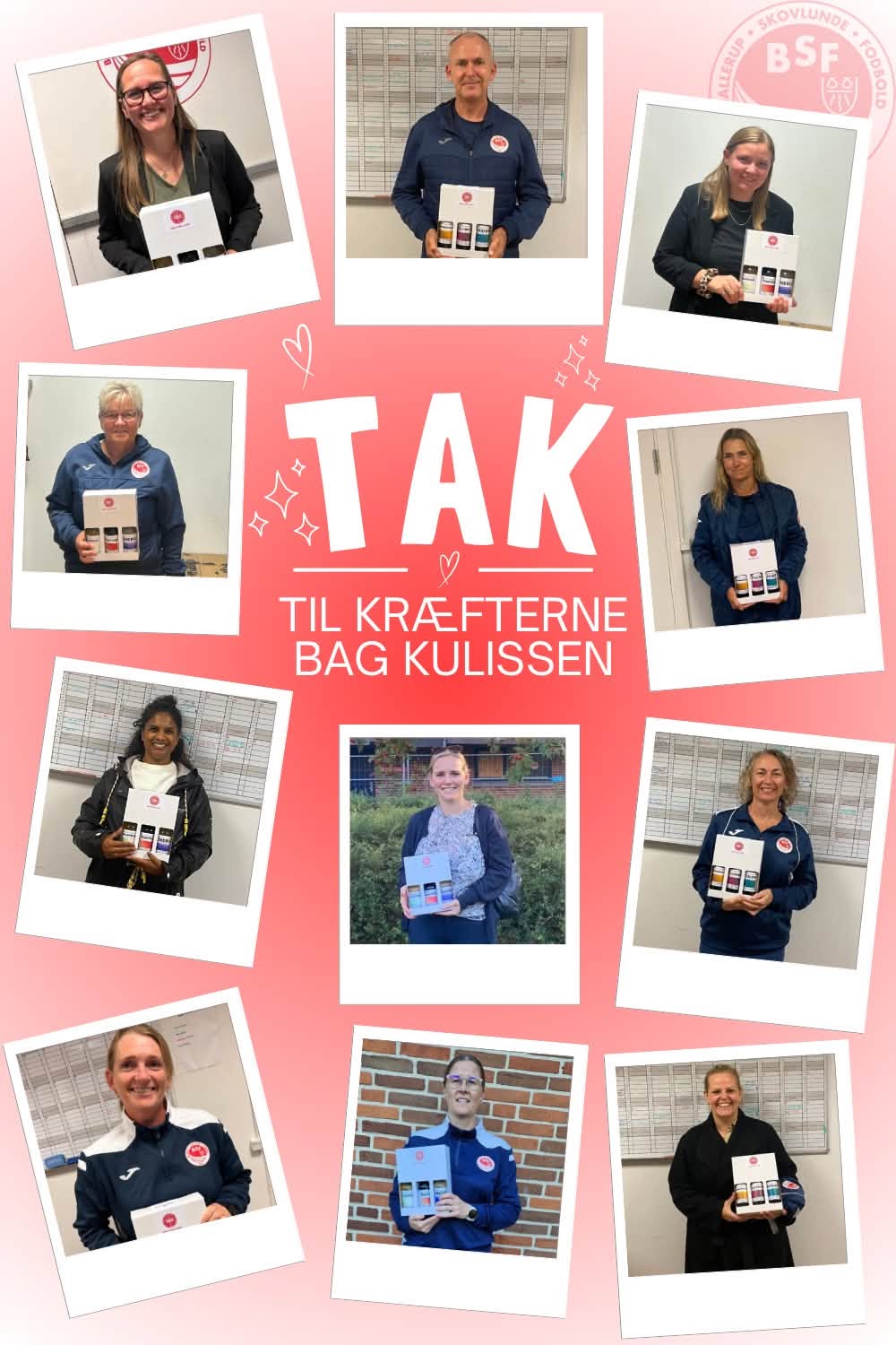 TAK TIL DEM, DER FÅR DET HELE TIL AT HÆNGE SAMMEN!